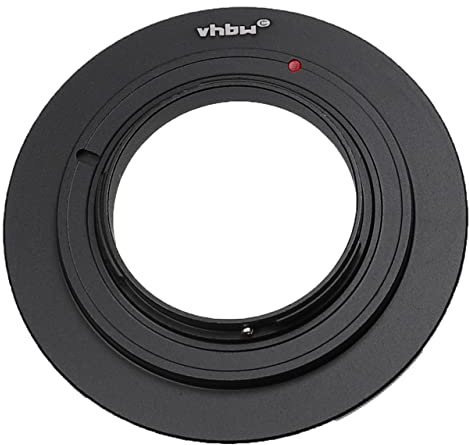 vhbw retro adattatore 67mm compatibile con Panasonic Lumix DMC-G1, DC-G91, DC-GX880 obiettivi fotocamere, fotocamere digitali - nero opaco