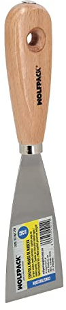 WOLFPACK LINEA PROFESIONAL Espatula Mango Madera Hoja Acero 50 mm. Espatula Yeso, Espatula Pintor, Espatula Masillas, Espatula Pladur, etc.