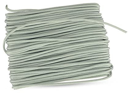 FAPBADRI 1.8mm Cordon Polyester Durable Fil pour Stores Chic Stores Verticaux Stores Vénitiens Multi-usage Artisanat Réparation DIY Projets 10M Gris