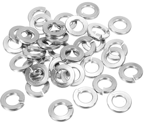 PATIKIL 5/16 Rondella di Sicurezza Spaccata 100pz 5/16 Pollice ID 14.8mm OD Acciaio Inossidabile 304 Rondella Sicurezza Molla Guarnizione Elastica per Bulloni Viti Tono Argento