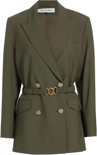 Veronica Beard Hutchinson Wool-Blend Dickey Jacket Loden (US, Alpha, Large, Regular, Regular, LODEN)