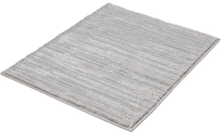 Kleine Wolke Badteppich Glow Auster 55 x 65 cm | OEKO-TEX zertifiziert, rutschhemmende Unterseite, für Fußbodenheizung, maschinenwaschbar, 100% Polyester
