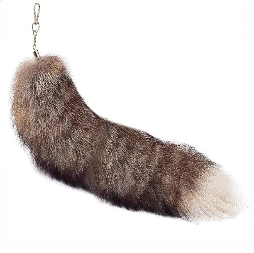 Nocyclonic Fuchsschwanz Anhänger fox tail Fuchsschwanz Anhänger etwa 43cmFuchsschwanz-Schlüsselanhänger, Anhänger, Frauen, Schlüsselanhänger, Pompoms, Schlüsselanhänger (C)