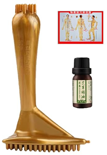 Professionelle Meridianbürste, Meridian-Massagebürste | Massagebürste Körperwäscher - Cellulite-Bürste, ergonomisches Handmassagegerät, Körperbürste mit Massageöl für Ganzkörperents