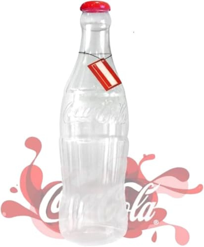 Large Money Bottles for Coins and Notes, Stylish 1FT, 2FT Tall Giant Money Bottle Tin Plastic Piggy Bank Moneyboxes Inspired Box Pot (Coca Cola 1feet)