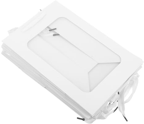 DECOMELODY 10stücke Pack Transparente Geschenktüten Mit Griffen Durchsichtige Verpackungstüten Partygoodbags Für Blumensträuße Hochzeitsgeschenke Leckerli Geschenke