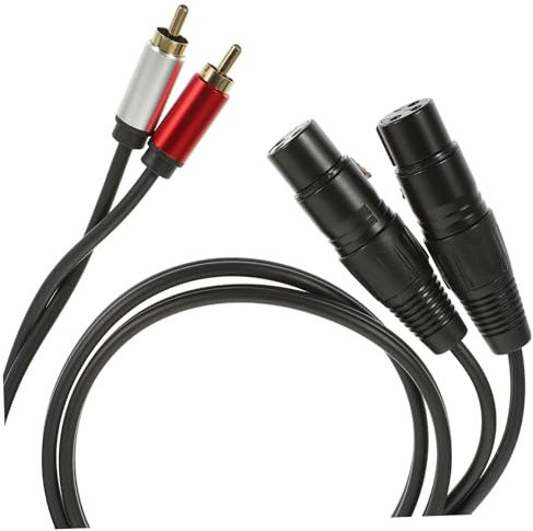 BESTonZON Rca to Xlr Audio Cable Adapter Converter for Studio Equipment Professional Audio Transferring Cable for Mixing Console Power Amplifier Speaker Wire Connection