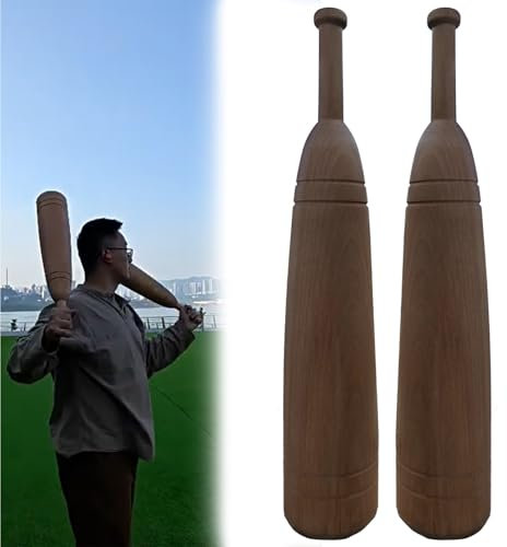 LXLZYXSF Clubbell EIN Paar Holz Gewichtete Keulen Glocken Für Die Übung, Rehabilitationstraining, Ganzkörper Training Indische Vereine, 3 Kg Jeder Verein, Sportausrüstung