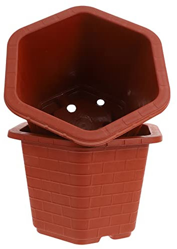 ibasenice 2pièces Pot De Fleurs Plastique pour Plantes Jardinière Simple Contenant pour Plantes De Pépinière