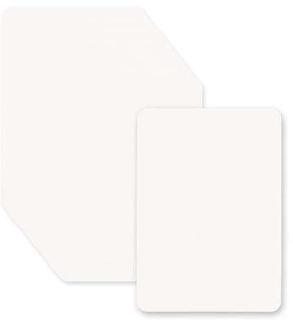 Leucasa 60 st A6-kartong 10,5 x 14,8 cm tomt kort A6 vitt 300 g/m² utskrivbart för kreativt DIY, bröllopsinbjudningar, tackkort