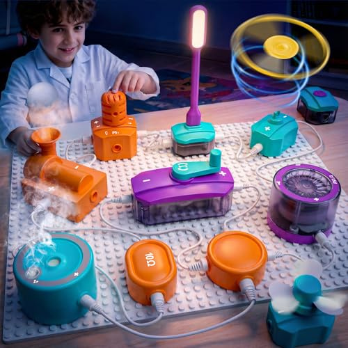 Science Kits for Kids Age 5-7, Over 450 Projects, 45 Circuit Parts, STEM Toys for 5 Year Old, STEM Kits for Kids Age 6-8 8-13, Electric Circuit Kit for Kids Ages 4-8 8-12, Ideals Gifts for Boys Girls