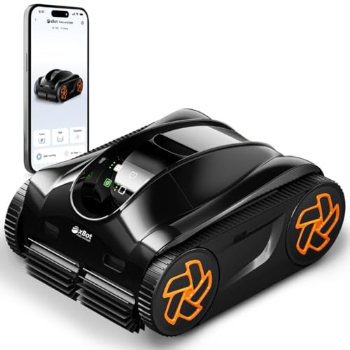 Akku Poolroboter Xbot (2026) mit KI-Navigation & Touchscreen – 5 Jahre Gewährleistung – CleanPath™ AI 3D-Wegplanung – Wasserlinien-, Wand- & Bodenreinigung – Smart App & Turbo-Modus