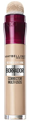 Maybelline New York, Corrector de Ojeras, Bolsas e Imperfecciones, Borrador Ojos, 02 Nude, 6.8 ml