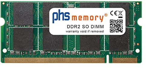 PHS-memory 4GB RAM módulo Compatible con Toshiba Satellite Pro P300 DDR2 SO DIMM 800MHz PC2-6400S