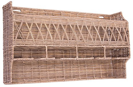 Vintage Line Küchenregal Weinglashalter Rattan Regal Ablage