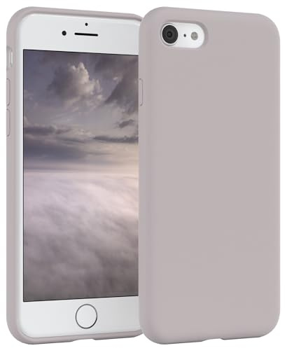 EAZY CASE Premium Silikon Handyhülle kompatibel mit iPhone SE (2022/2020) / iPhone 8/7 Slimcover mit Kameraschutz und Innenfutter, Silikonhülle, Schutzhülle, Handy Case, Hülle, Softcase, Nude Rosa
