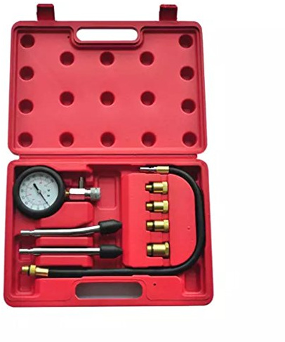 sazoley 9-delad kompressionsspare för bensinmotor kompressionstestare kompressionsmätare testutrustning bensinmotor 0–20 bar