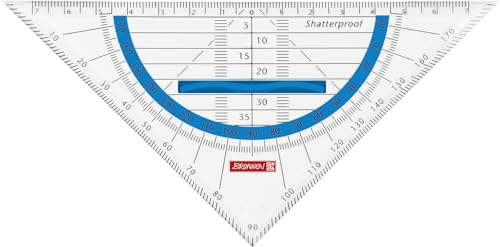 10X BRUNNEN Geometrie-Dreieck 16cm Griff azur