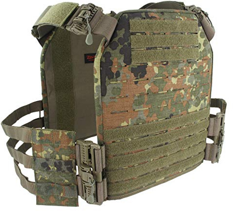 Zentauron Plattenträger Vulcan LC Skeletor Laser Cut Plate Carrier mit EIN Skelett Kummrbund Taktische Ausrüstung für Militär und Polizei