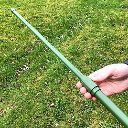 GardenSkill Ausziehbare Pflanzenstäbe 6er-Pack | Garten Pflanzenstütze für Kletterpflanzen | Tomatenstäbe aus Metall für Rosen Blumen Gurken Bohnen | Rankstab Rankhilfe | Höhenverstellbar 1,2-2,1 m