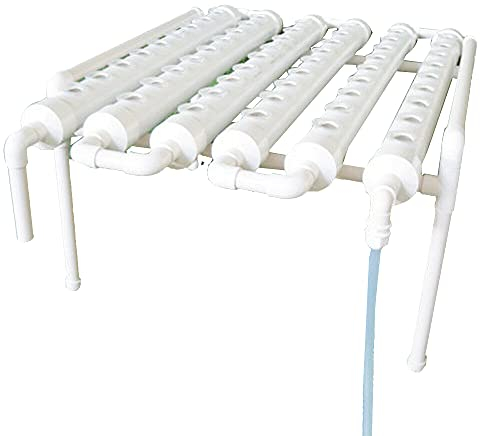 Futchoy Hydroponic Grow Kit Hydroponic Planting 1 strato di sistema idroponico a casa 54 fori 6 tubi (senza bacino)