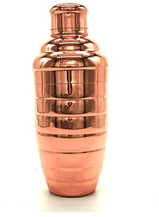 Cocktail Shaker Cocktail Shaker 750ml Acciaio inossidabile Barista Bar Agitatore per miscelazione di vino Attrezzi da bar professionali Bartending Drink Shaker Bartender Kit (Color : Copper)