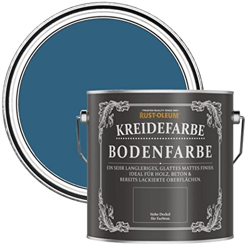 Rust-Oleum Peinture Bleue Résistante aux rayures pour Sols, Finition Mate - Cobalt 2.5L