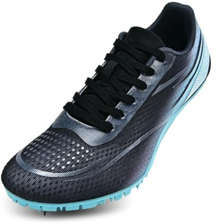 Zapatillas De Atletismo, Zapatillas Unisex para Correr Profesionales, Zapatillas Deportivas con Clavos De 8 Clavos para Hombres Y Mujeres, Zapatillas Cómodas para Sprint, Running (43,Grey)