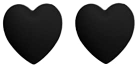 ZZSRJ Erwachsene Brillenhalter Herzform Damen Sport Ohr Haken Gläser mit Ohrclip (Color : Svart)