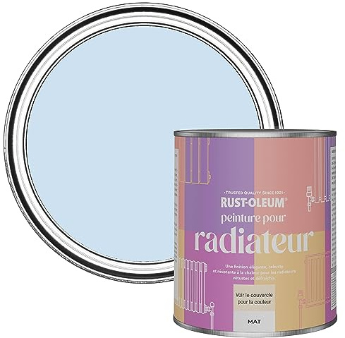 Rust-Oleum Blue Radiator Paintin Matt Finish - Powder Blue 750ml