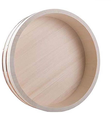 Japanese Wooden Sushi Rice Bowl Hangiri Sushi Oke Rice Mixing Tub (3 Large Sizes),72x16cm