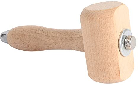 Josenidny Mazo De Madera Marroquinería Escultura Martillo Kit De Herramientas De (Madera)