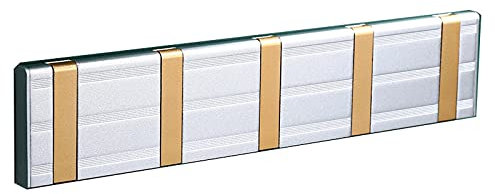 Wandgarderobe Kleiderhaken Wandgarderobe Moderne 5 klappbare Kleider- und Huthaken Platzsparende hängende Kleidung Hut Schlüsselstanzfreier Kleiderbügel Schwarz Gold Silber Hängegarderobe (Farbe: B)