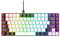 Dpofirs Gaming Keyboard 80% Layou Ergonomically Curved, Mechanical Keyboard Mechanical Feeling, Gaming Keyboard Mechanical Widely Compatible mit RGB Backlit for PC Gamers (White)