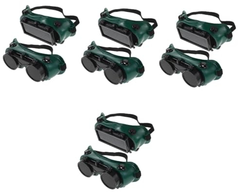 UKCOCO 8stücke Schweißer-schutzbrille Mit Verstellbarem Rahmen Uv-schutz Und Ventilationslöchern Für Sicheren Augenschutz Beim Schweißen Und Schneiden