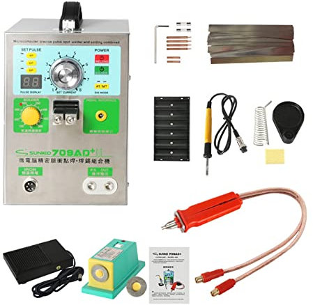 709AD+ 18650 Saldatrice a Punti per Batteria al Litio Saldatrice a Punti Automatica ad Alta Potenza a induzione Saldatrice a Punti da 3,2KW Facile da Usare per Principianti e Professionisti
