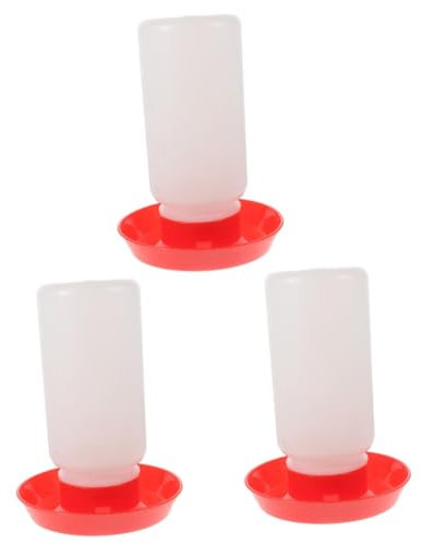 VANZACK 3st Geflügelfutter Futterspender Hühnerfütterer Hängen Hühnerbrüter Hühnerfutter Futtertränke Für Geflügel Wasserbehälter Mini-futterstation Für Küken Geflügeltrog Essen Plastik