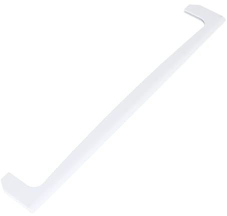 sparefixd Estante frontal de cristal con borde de plástico blanco para nevera y congelador Teka