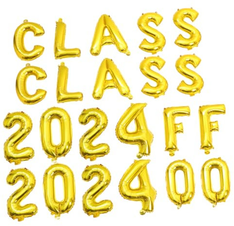 ERINGOGO 2sätze Folienballons Abschlussdeko Für Graduation Party Farbenfrohe Ballons Für Unvergessliche Momente Für Innen Und Außendekoration