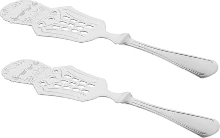HEALLILY 2pezzi Cucchiai Da Assenzio Acciaio Inossidabile Da Eleganti Per Cocktail e Servizio Insalate Utensili Multifunzionali Per Bar e Casa