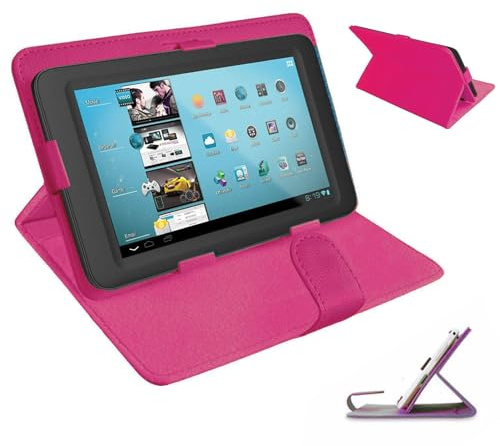 Custodia universale per tutti i tablet da 10, custodia protettiva da viaggio in pelle per tutti i tipi di tablet Android/iOS/Windows da 9,6 a 10,5 pollici, colore: rosa