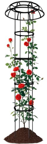 Garten Rankturm - Pilzförmige Pflanzenstütze | Gemüsepflanzen Rankgitter Für Weinreben Bohnen Efeu Clematis