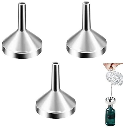 3-Piece Mini Funnel Set for Precise Liquid and Powder Transfer – Ideal for Kitchen, DIY, and Craft Projects