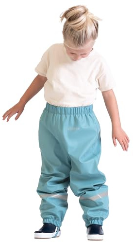BMS Kinder Winter Matschhose, Gefüttert, Ohne Latz | 100 % wasserdicht mit wärmendem Fleecefutter für Schnee, Regen und Matsch