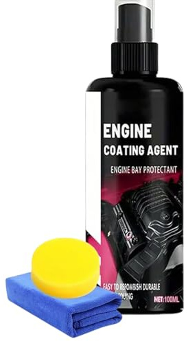 Erconsso Kit Limpiador de Compartimento del Motor - Limpiador De De Motor 100 ml - Abrillantador Para Lavado De Mecanico Exterior | Moto Camion Y Compartimento Domestico Del Van