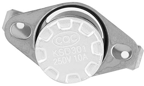 RASTKY 5 St KSD301 Normalt Stängd Termostat Termo- Temperaturkontrollbrytare, AC 10A med Mångsidiga Alternativ Olika Temperaturinställningar Till 150 ℃ (135)