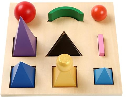 Monetais 1 Juego de símbolos de gramática Montessori 3D, educación de Madera, Juguete de Aprendizaje de Idiomas Preescolar, Material didáctico de Idiomas para bebés, Juguetes educativos para niños