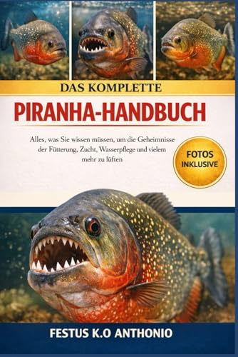 DAS KOMPLETTE PRANHA-HANDBUCH: Alles, was Sie wissen müssen, um die Geheimnisse der Fütterung, Zucht, Wasserpflege und vielem mehr zu lüften