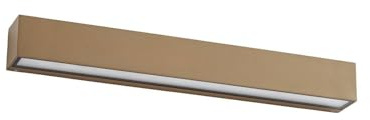 Lucande LED Wandleuchte außen Lengo (Modern) in Braun aus Aluminium (1 flammig,) - Außenwandleuchten Wandlampe Led Außenlampe Outdoor für Außenwand/Hauswand Haus Terrasse & Balkon