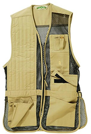 Bob-Allen 30239 240M Shooting Vest, Left Handed, Khaki, Medium